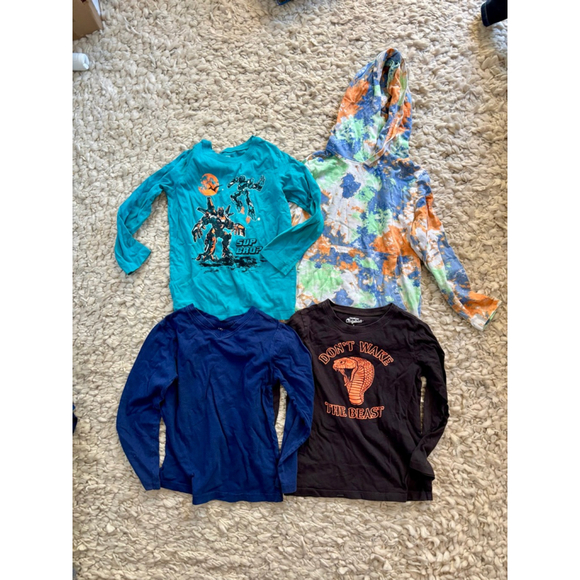 Boys Clothing Bundle Lot long Sleeve Tee T-shirts OshKosh B'gosh - Picture 5 of 6